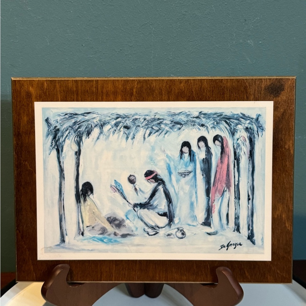 Ted DeGrazia Prints Laminated On Wood “Desert Medicine Man”